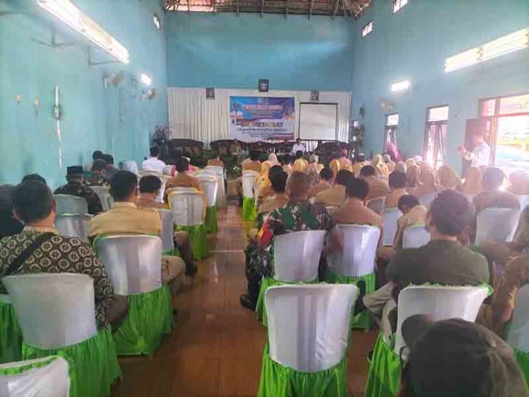 Babinsa Koramil 07 Mandiraja  Hadiri Acara Penyuluhan Hukum Dan Restorative Justice Dari Kejaksaan