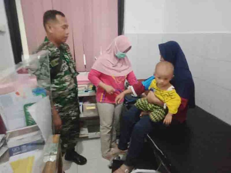 Babinsa Koramil O7 Mandiraja Dampingi Program Kb Di Puskesmas