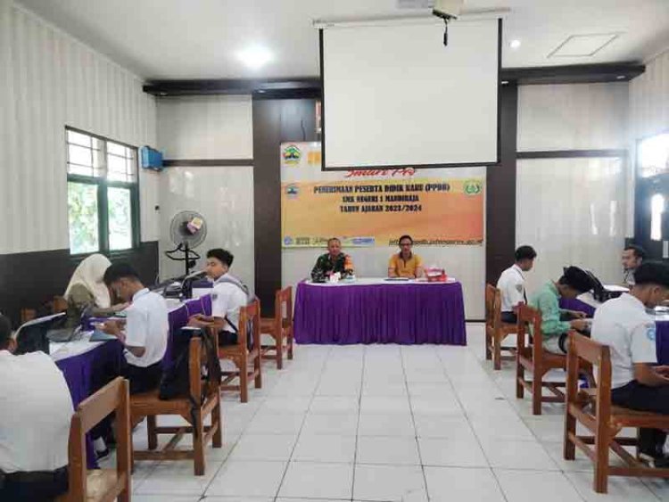 BABINSA MONITORING SOSIALISASI PPDB DI SMK TAHUN AJARAN 2023/2024 