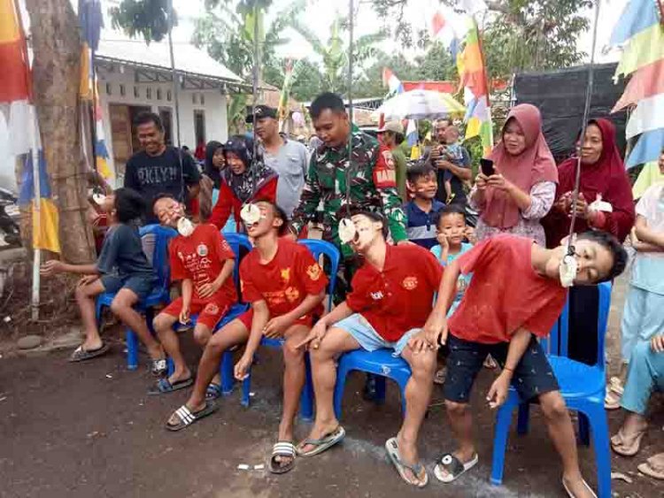 Semarak Lomba 17 Agustus, Babinsa Hadir Berikan Semangat kepada Anak-anak 