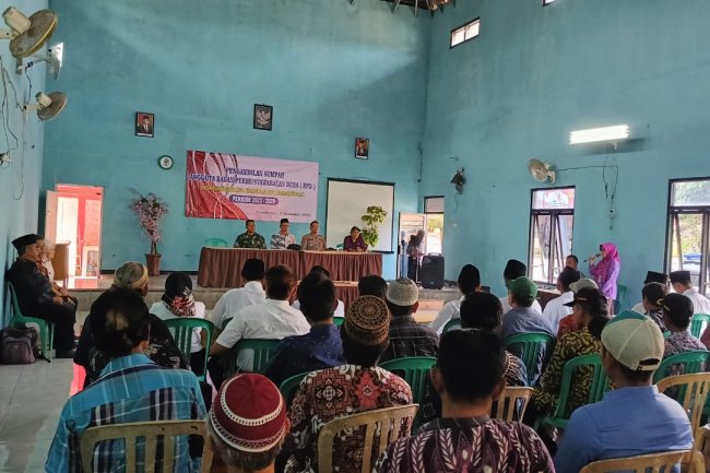 DANRAMIL 07/MANDIRAJA HADIRI PENGAMBILAN SUMPAH ANGGOTA BPD YANG BARU DI LANTIK 
