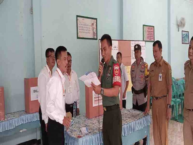 BABINSA SERMA EKO PRAYOTO BERSAMA BHABINKANTIBMAS  HADIRI PEMILIHAN ANGGOTA BPD DESA BINAAN