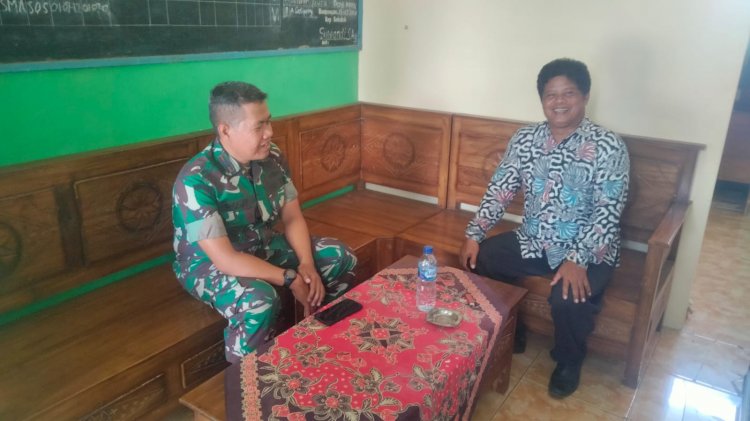 DANRAMIL 07/MANDIRAJA  ANJANGSANA DENGAN KEPALA SEKOLAH MI BANJENGAN 