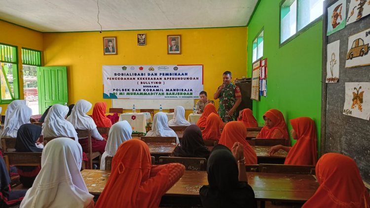 STOP BULLYING DI KALANGAN PELAJAR, BABINSA DAN BABINKANTIBMAS SOSIALISASI DI SEKOLAH 