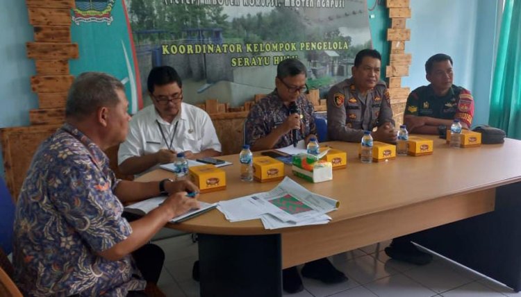 BABINSA KORAMIL07/MANDIRAJA HADIRI RAPAT RAKOOR ALOKASI PEMBAGIAN SALURAN IRIGASI 
