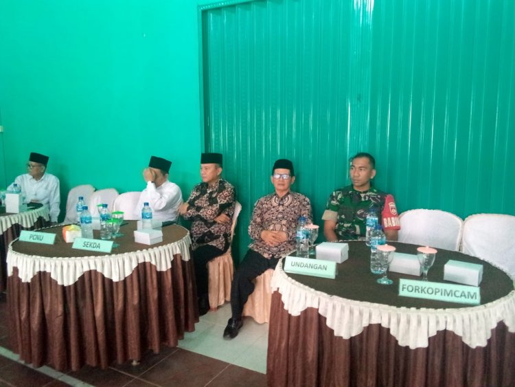 Babinsa menghadiri Konferensi MWCNU dan pemilihan pengurus 