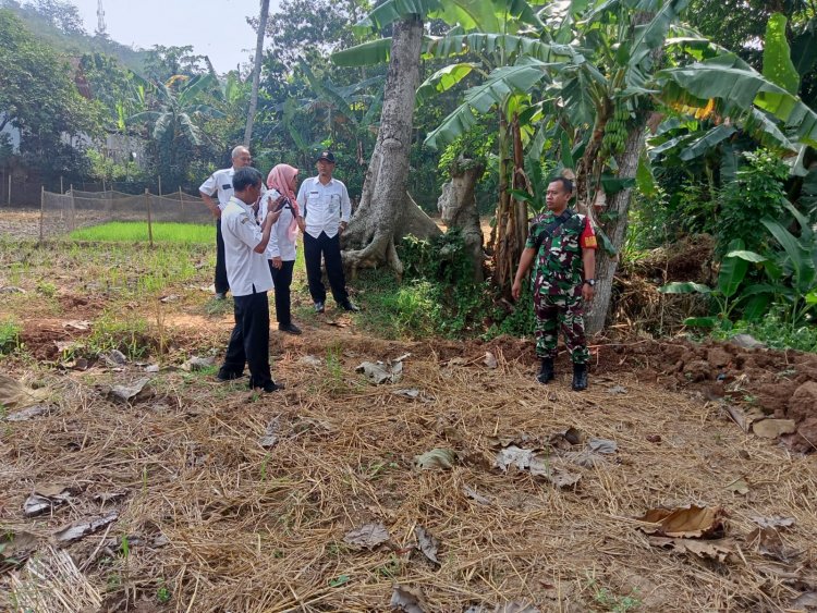 BABINSA BERSAMA PPL DAMPINGI DINAS PERTANIAN KABUPATEN VERIFIKASI POMPANISASI  SAWAH TADAH HUJAN