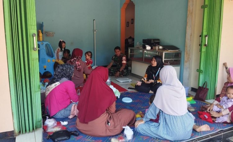 CEGAH STUNTING SERDA GALIH RAHARJA  MELAKSANAKAN  KOMSOS DAN PANTAU KEGIATAN POSYANDU DI WILAYAH BINAAN